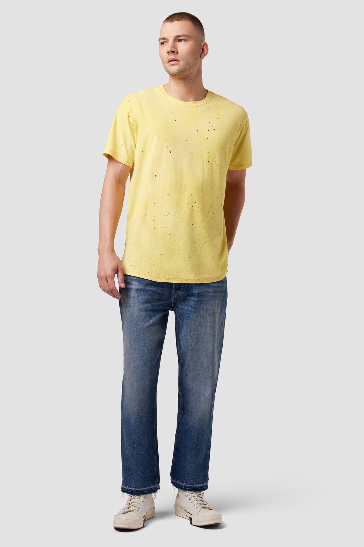 Anderson Reversed Elongated Tee sold by Hudson Jeans product image thumbnail 4