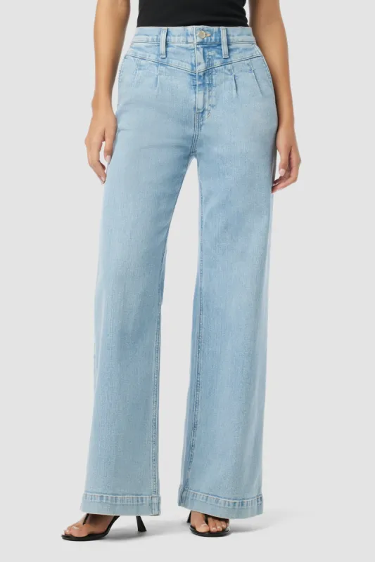 Jodie Seamed Front Yoke Wide Leg Jean sold by Hudson Jeans