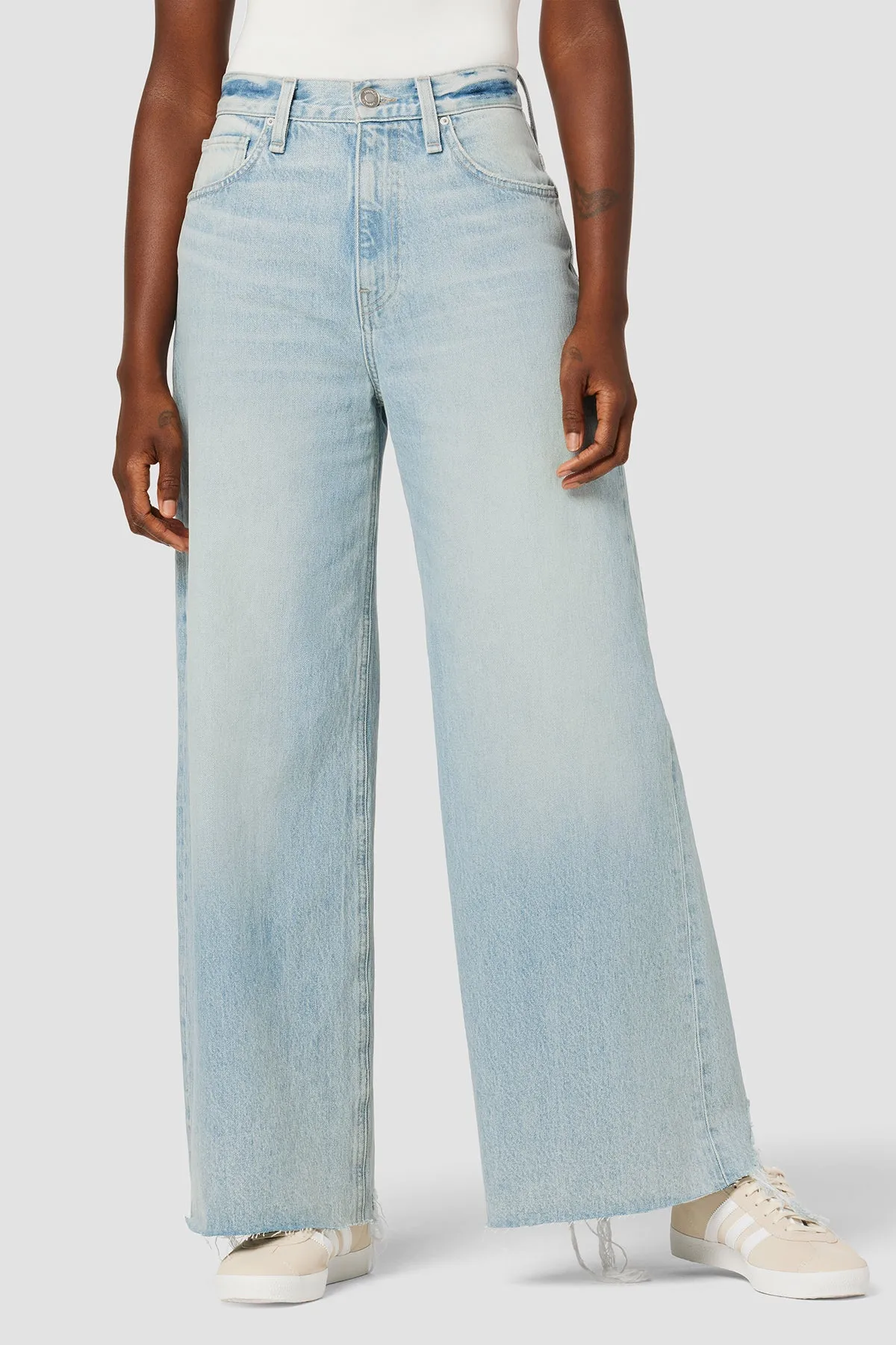James High-Rise Wide Leg Barefoot Jean sold by Hudson Jeans