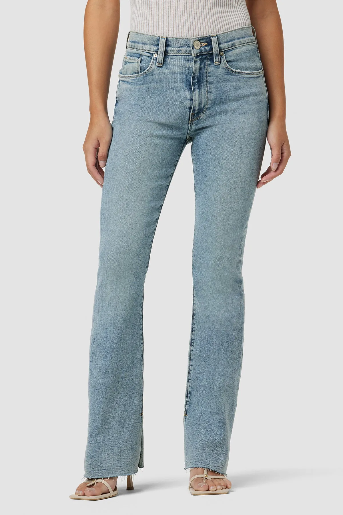 Barbara High-Rise Bootcut Petite Jean w/ Split Hem sold by Hudson Jeans