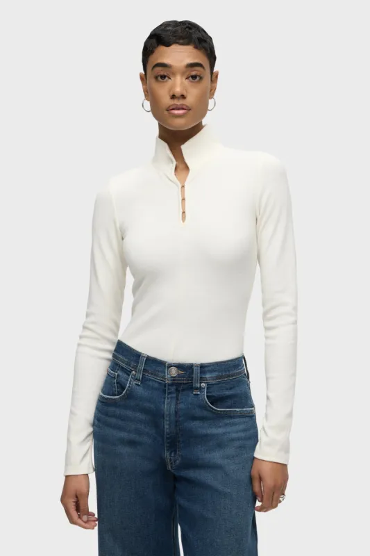 Long Sleeve Hook & Eye Bodysuit sold by Hudson Jeans