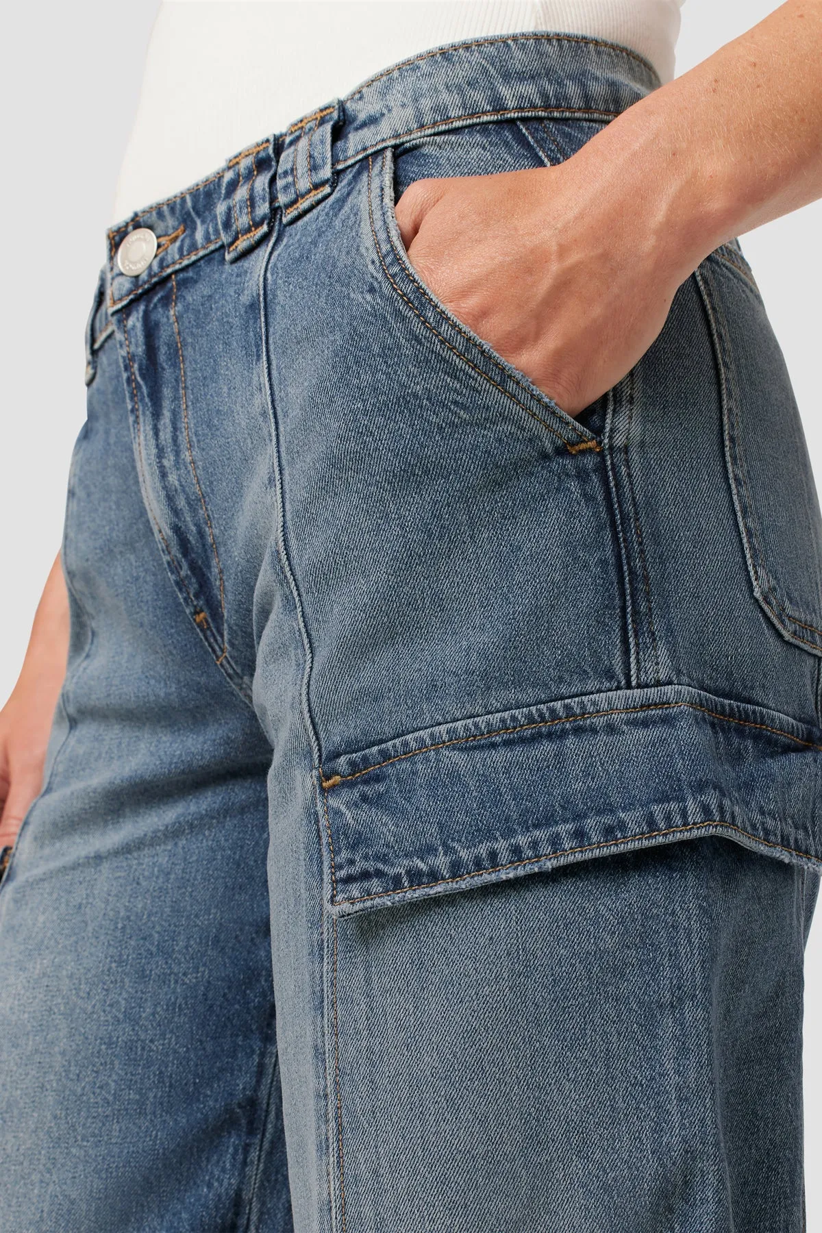 Mid-Rise Utility Wide Leg Cargo sold by Hudson Jeans product image thumbnail 4