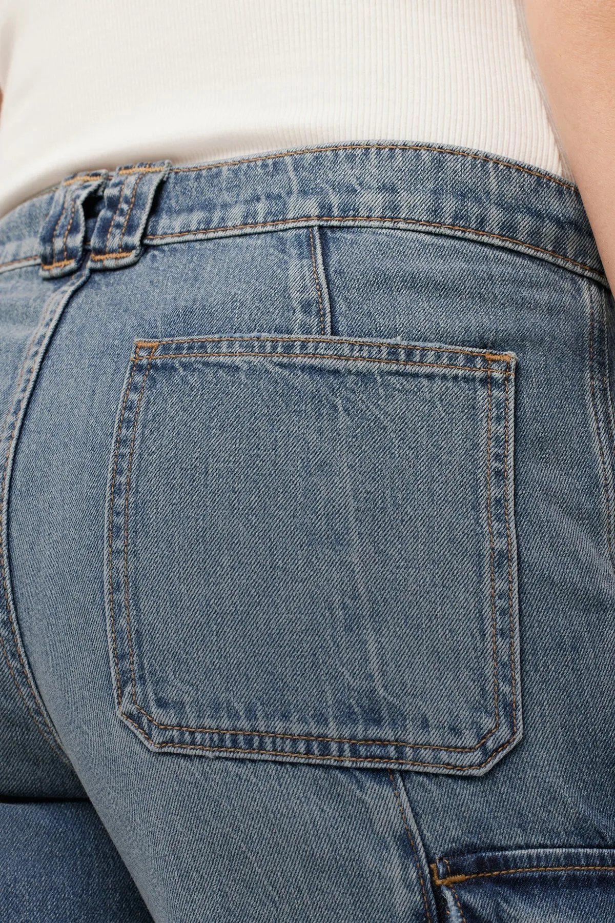 Mid-Rise Utility Wide Leg Cargo sold by Hudson Jeans product image thumbnail 5