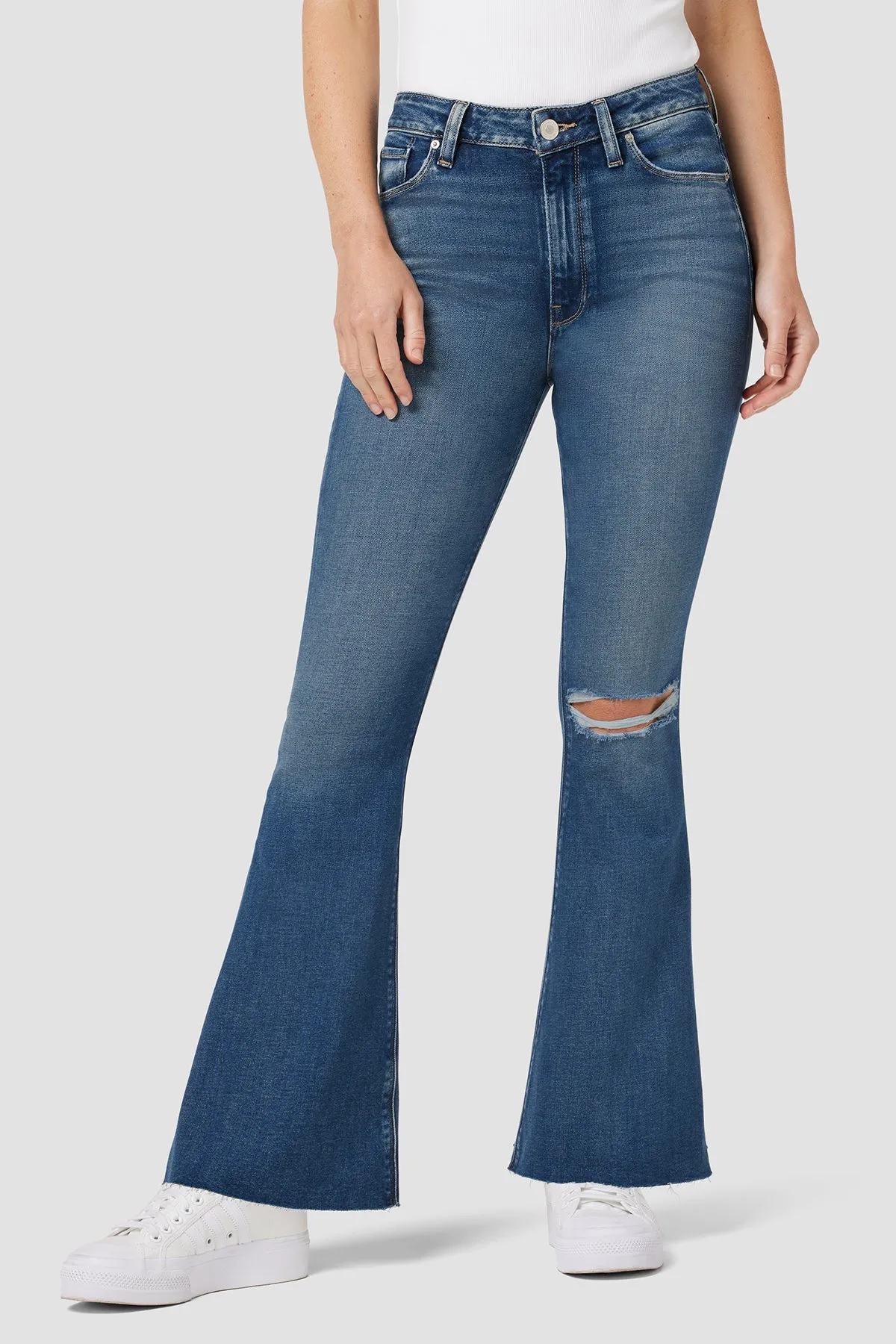 Holly High-Rise Flare Barefoot Jean sold by Hudson Jeans