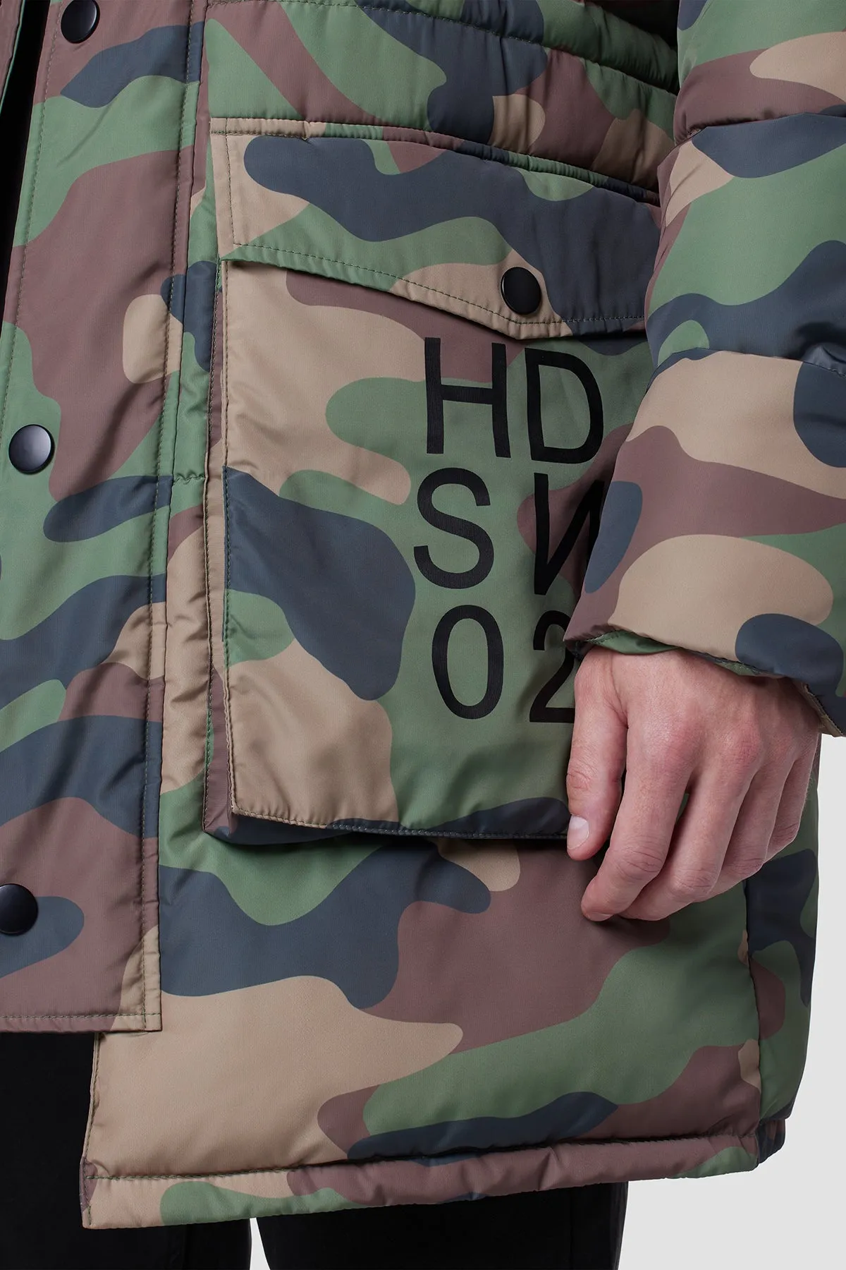 Quilted Hooded Storm Parka sold by Hudson Jeans product image thumbnail 5