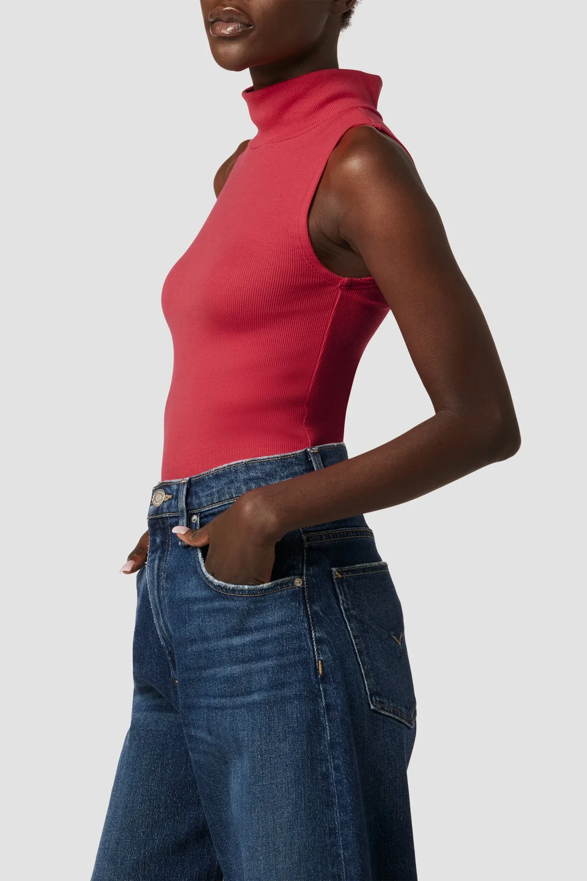 Mockneck Back Keyhole Tank sold by Hudson Jeans product image thumbnail 2