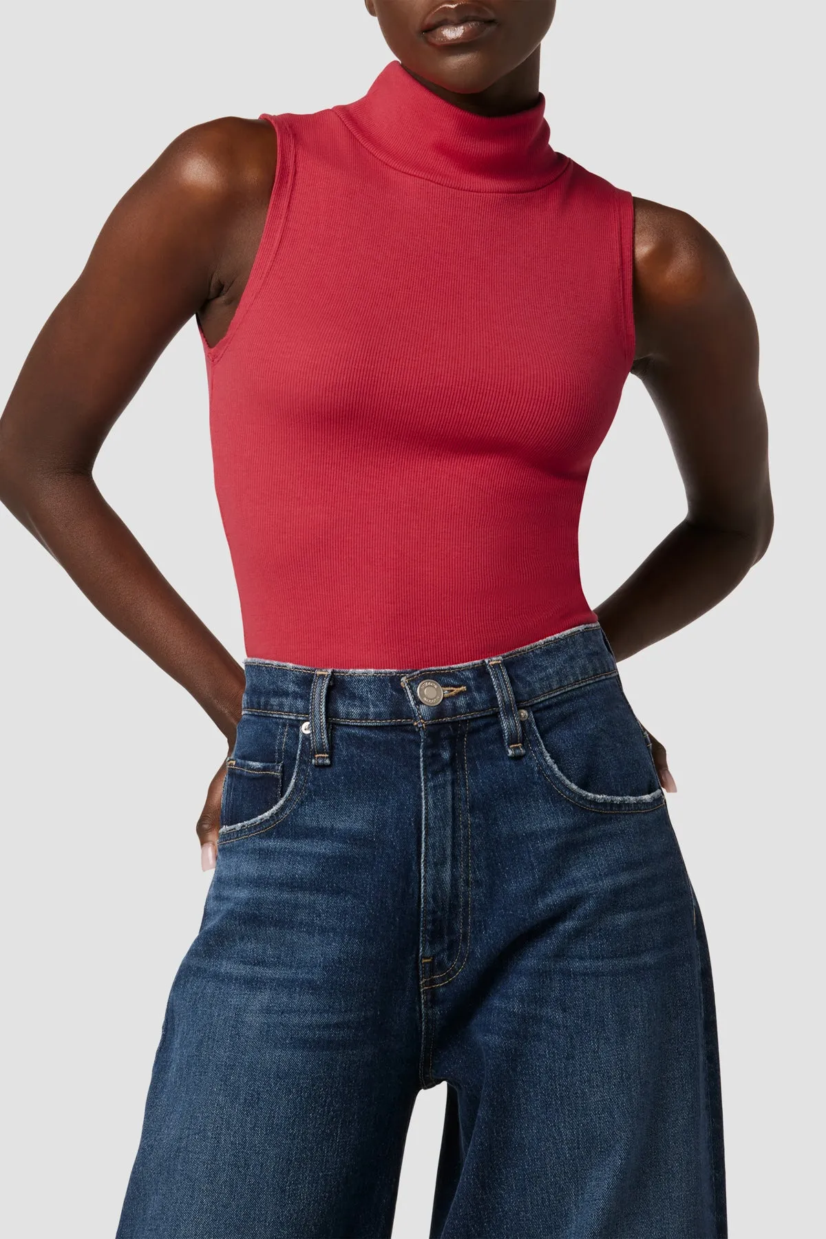 Mockneck Back Keyhole Tank sold by Hudson Jeans