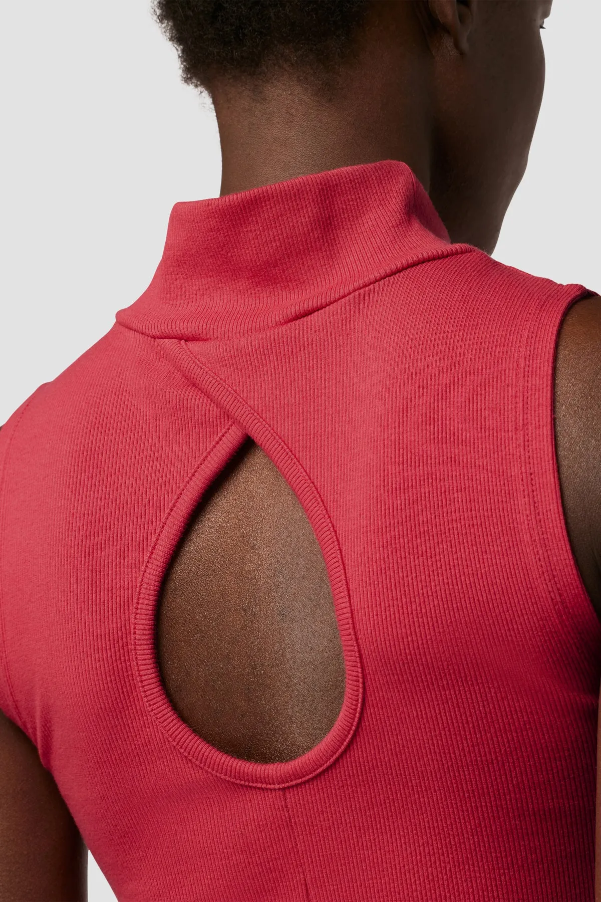 Mockneck Back Keyhole Tank sold by Hudson Jeans product image thumbnail 4