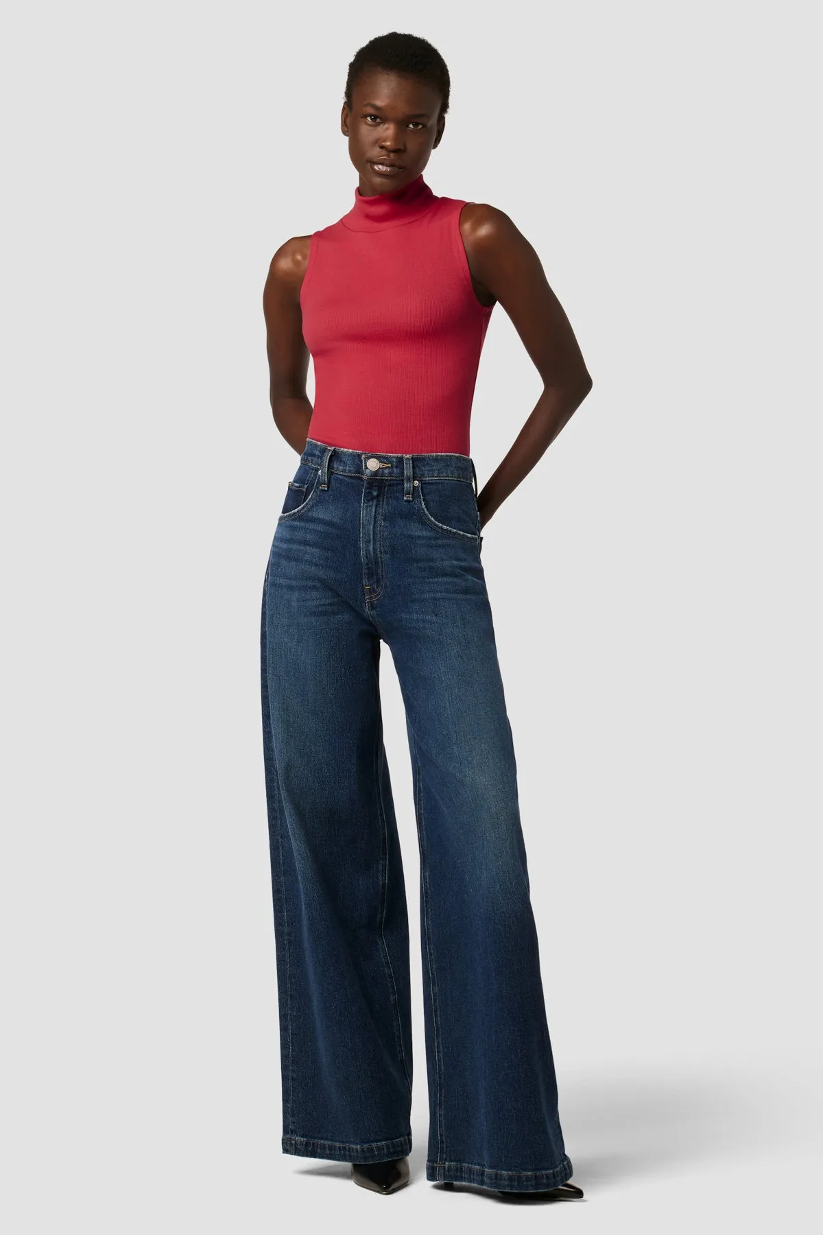 Mockneck Back Keyhole Tank sold by Hudson Jeans product image thumbnail 5