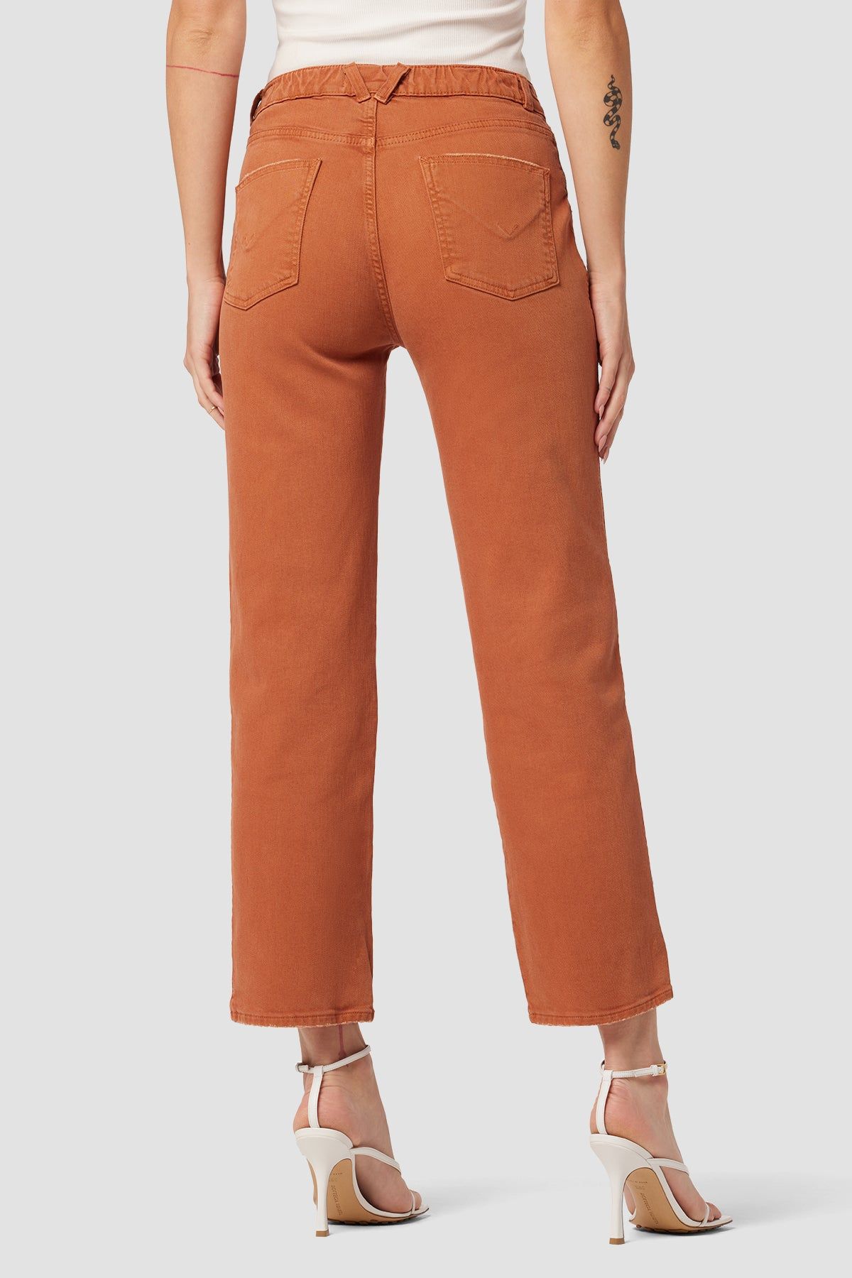 Remi High-Rise Elastic Waist Straight Ankle Jean sold by Hudson Jeans product image thumbnail 3