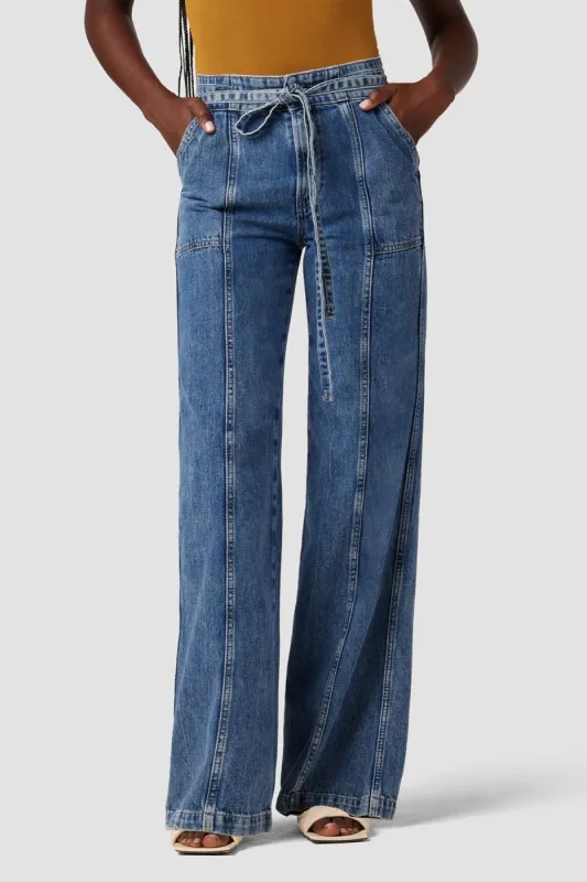 Tie Waist Wide Leg Trouser sold by Hudson Jeans