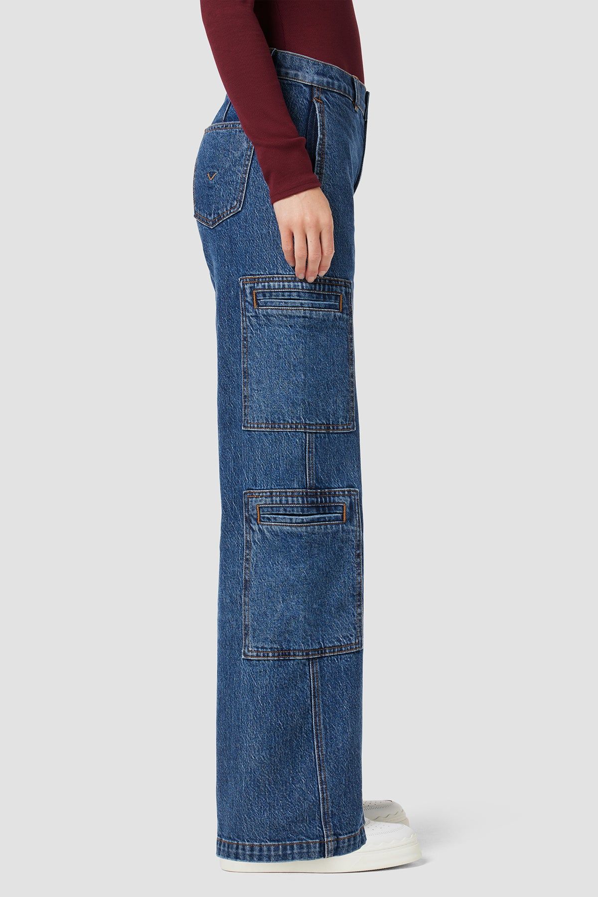 High-Rise Welt Pocket Wide Leg Cargo sold by Hudson Jeans product image thumbnail 2