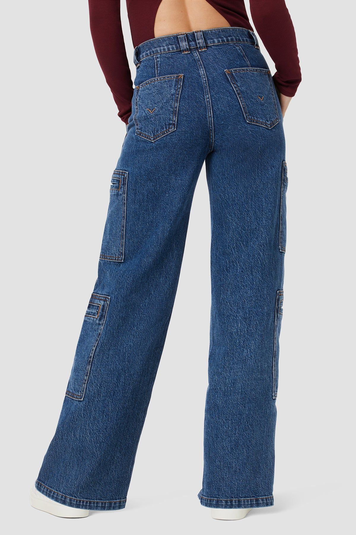 High-Rise Welt Pocket Wide Leg Cargo sold by Hudson Jeans product image thumbnail 3