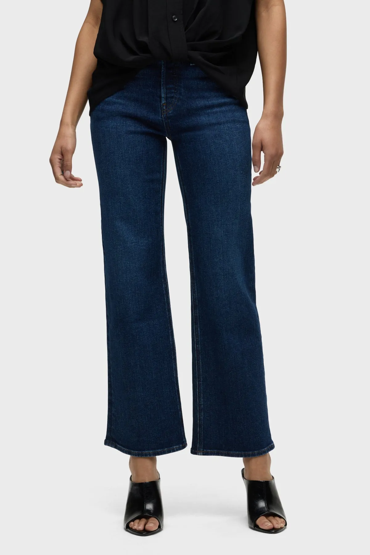 Rosie High-Rise Wide Leg Ankle Jean sold by Hudson Jeans