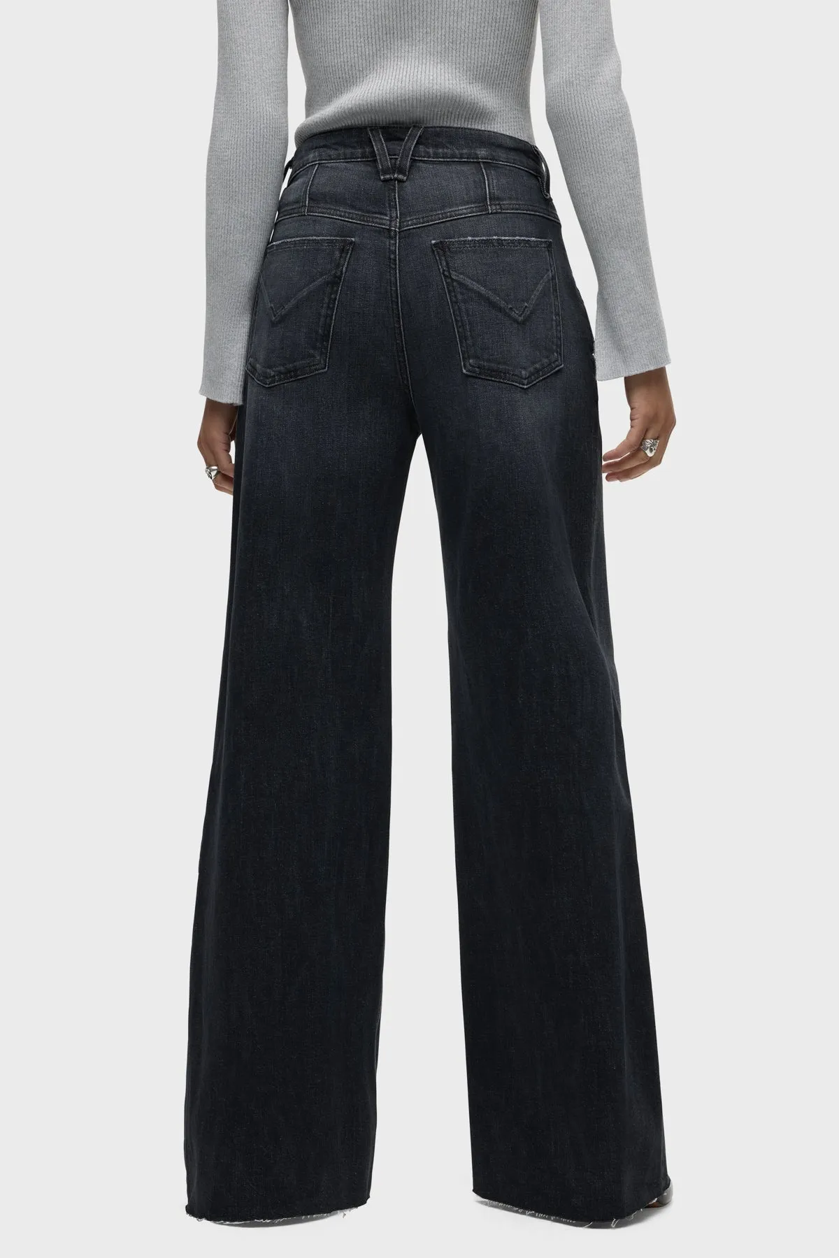 Jodie Seamed Front Yoke Wide Leg Jean sold by Hudson Jeans product image thumbnail 3