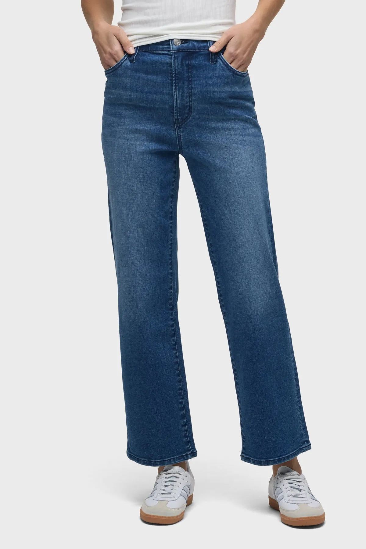 Rosalie High-Rise Wide Leg Ankle Jean sold by Hudson Jeans