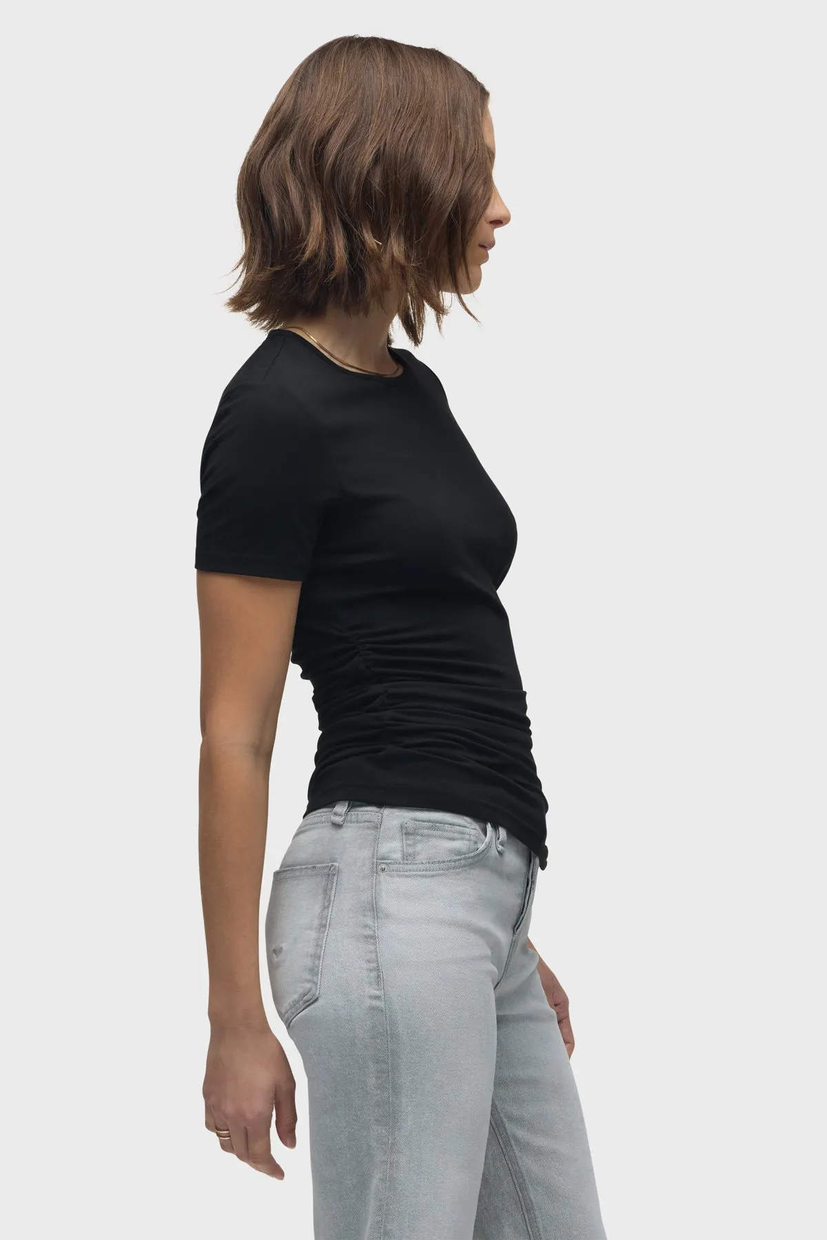Ruched Crew Neck Top sold by Hudson Jeans product image thumbnail 2