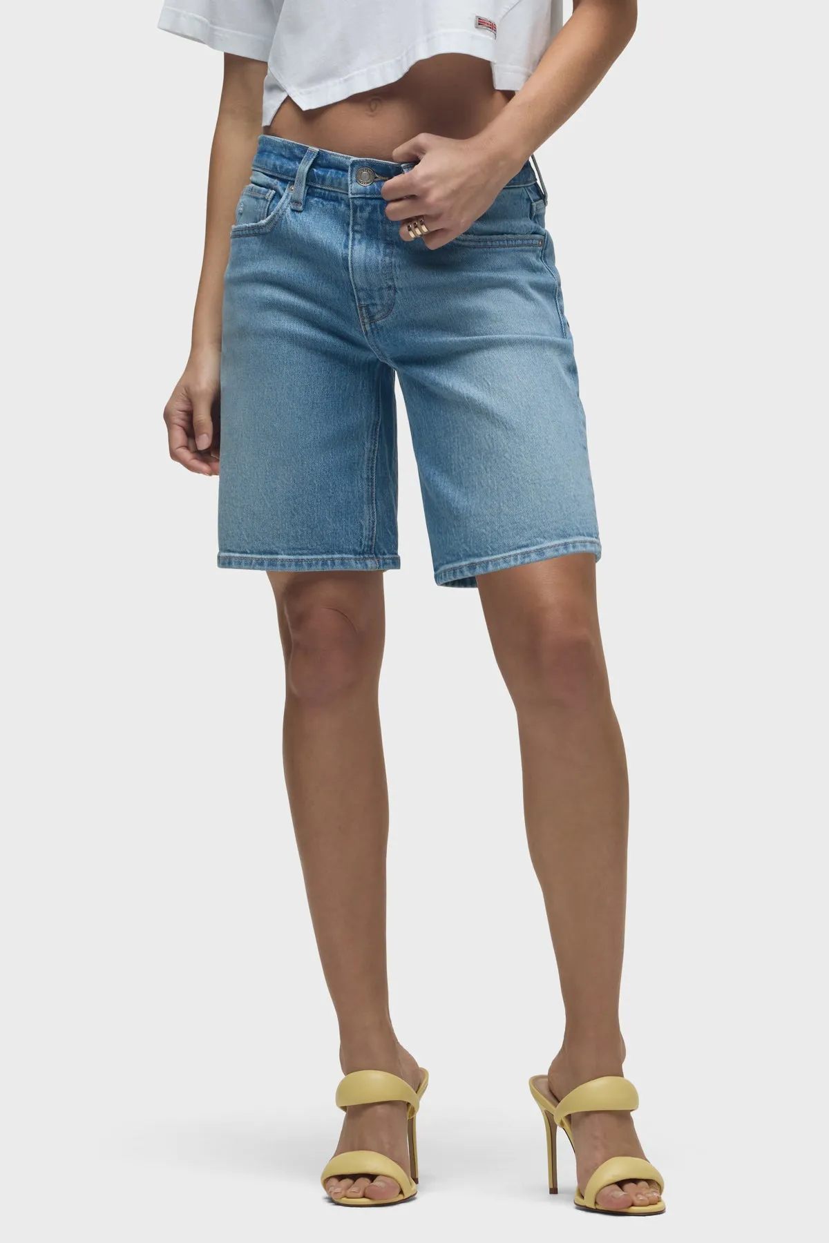 London Low-Rise Long Short sold by Hudson Jeans