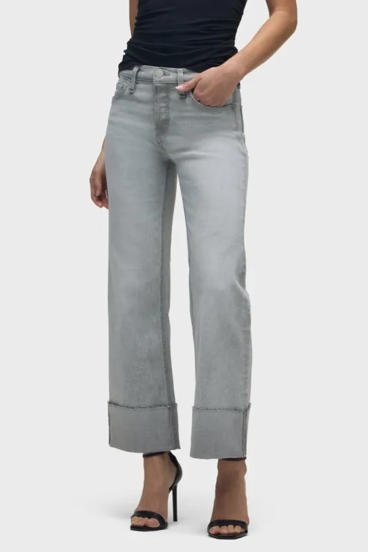 Rosie High-Rise Wide Leg Jean With Cuff sold by Hudson Jeans