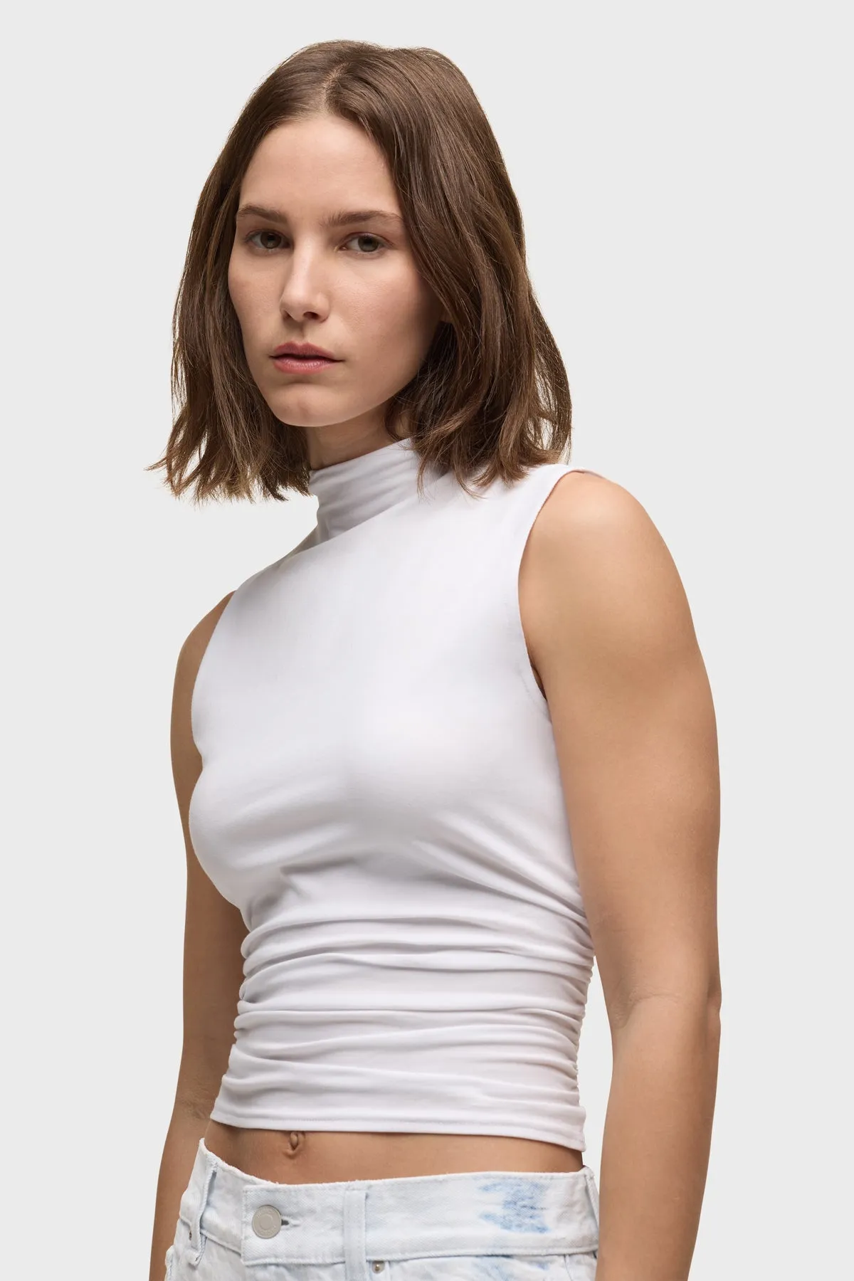 Tank With Side Seam Ruching sold by Hudson Jeans product image thumbnail 4