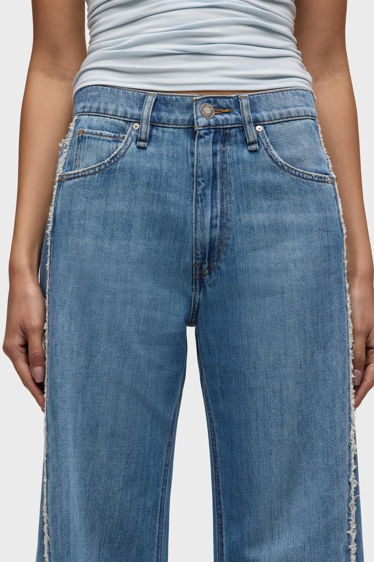 Jodie Loose Fit Wide Leg Jean With Frayed Seams sold by Hudson Jeans product image thumbnail 4