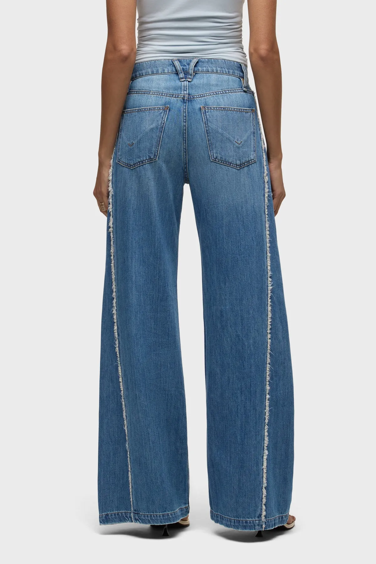 Jodie Loose Fit Wide Leg Jean With Frayed Seams sold by Hudson Jeans product image thumbnail 3