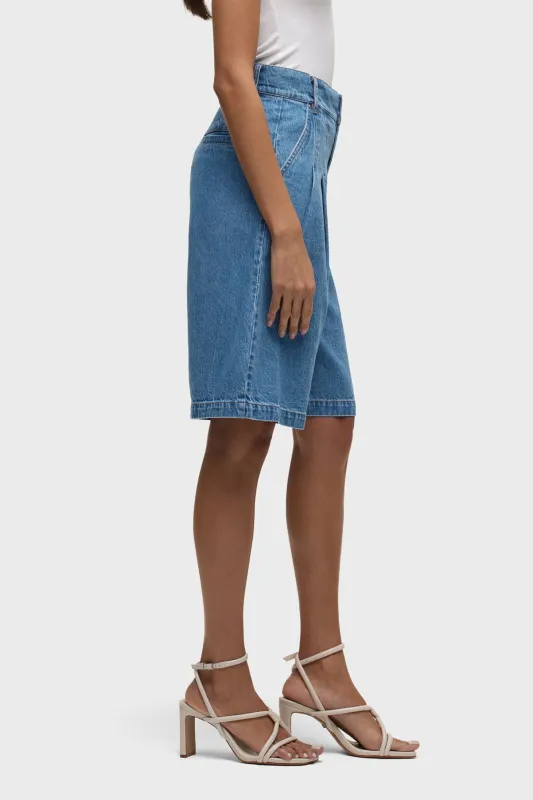 Clean Front Pleated Bermuda Short sold by Hudson Jeans