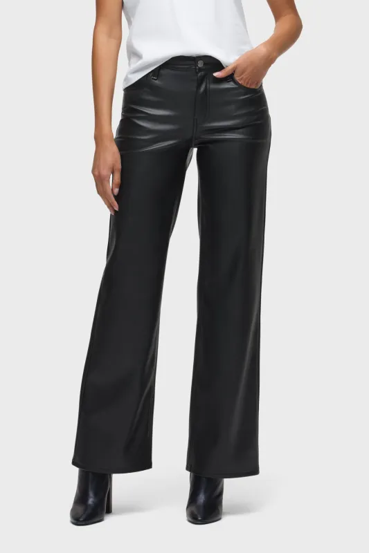Rosie Vegan Leather High-Rise Wide Leg sold by Hudson Jeans