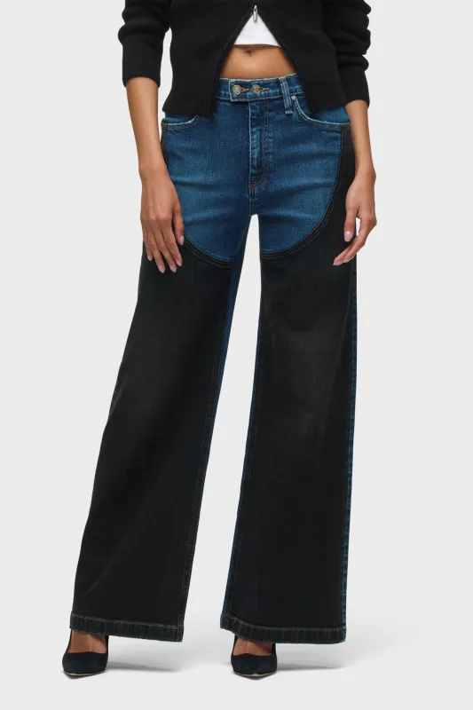 Jodie Loose Wide Leg W/ Contrast Front Panel sold by Hudson Jeans