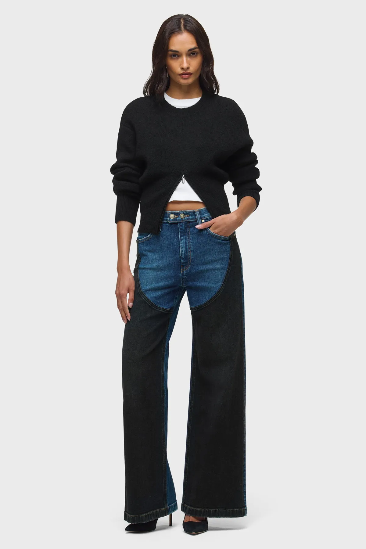 Lizbeth Front Zip Sweater sold by Hudson Jeans product image thumbnail 5