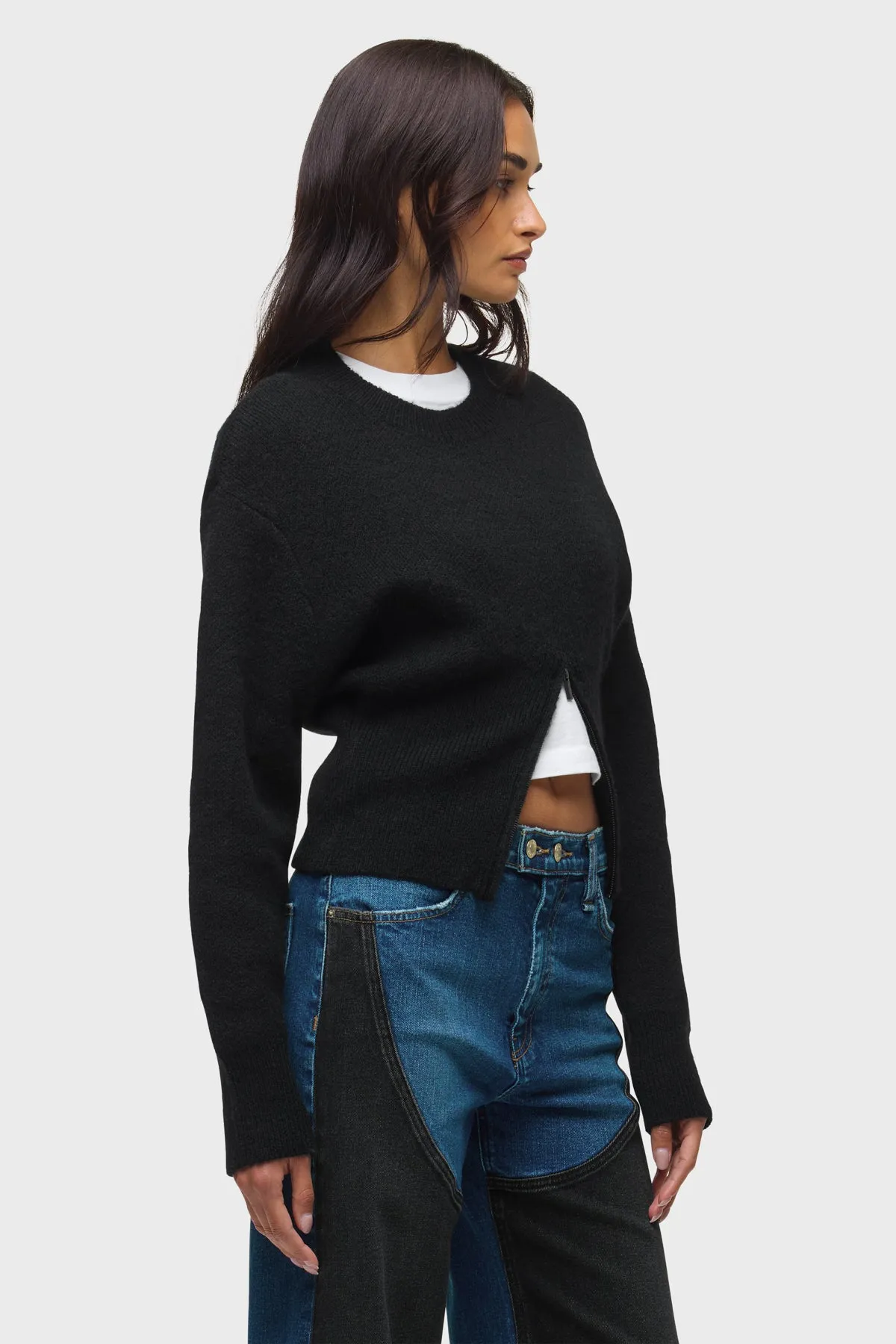 Lizbeth Front Zip Sweater sold by Hudson Jeans product image thumbnail 4