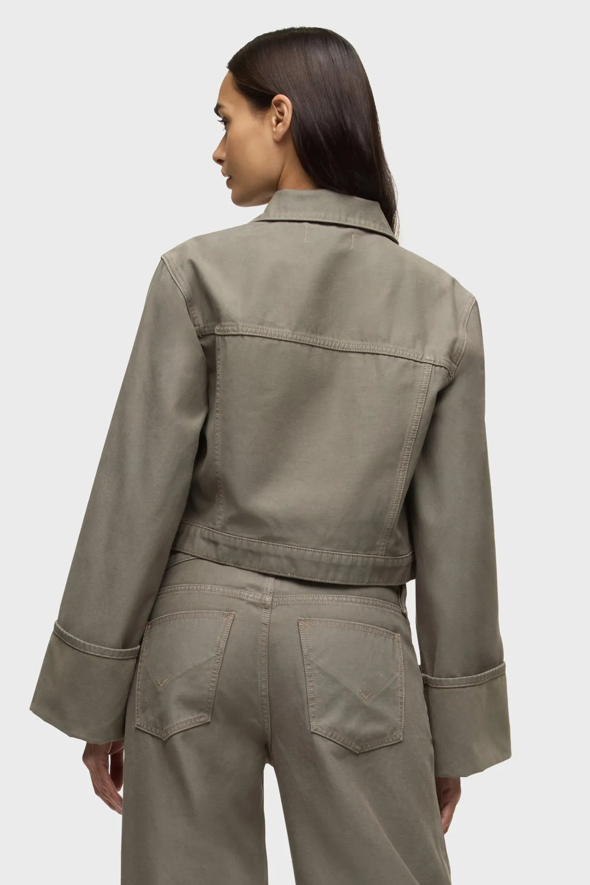 Cuffed Cropped Jacket sold by Hudson Jeans product image thumbnail 2