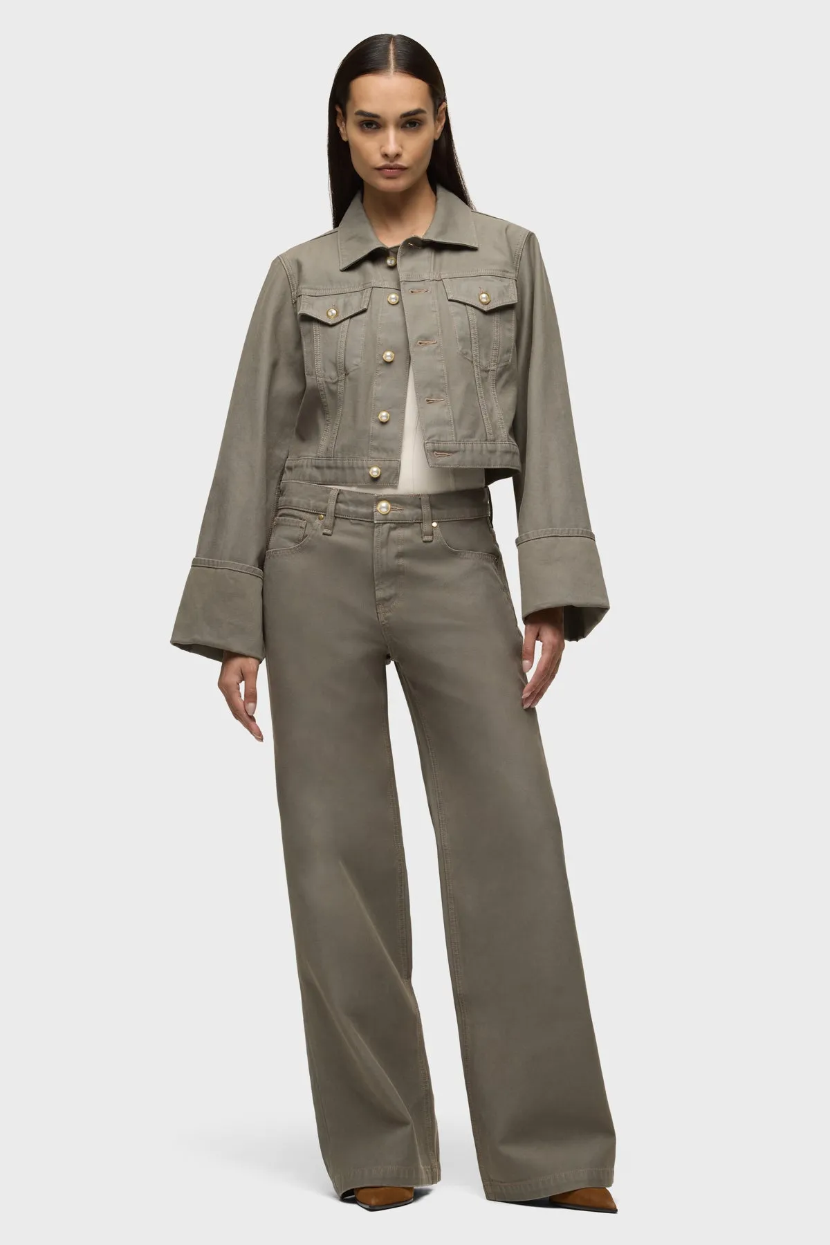 Cuffed Cropped Jacket sold by Hudson Jeans product image thumbnail 5