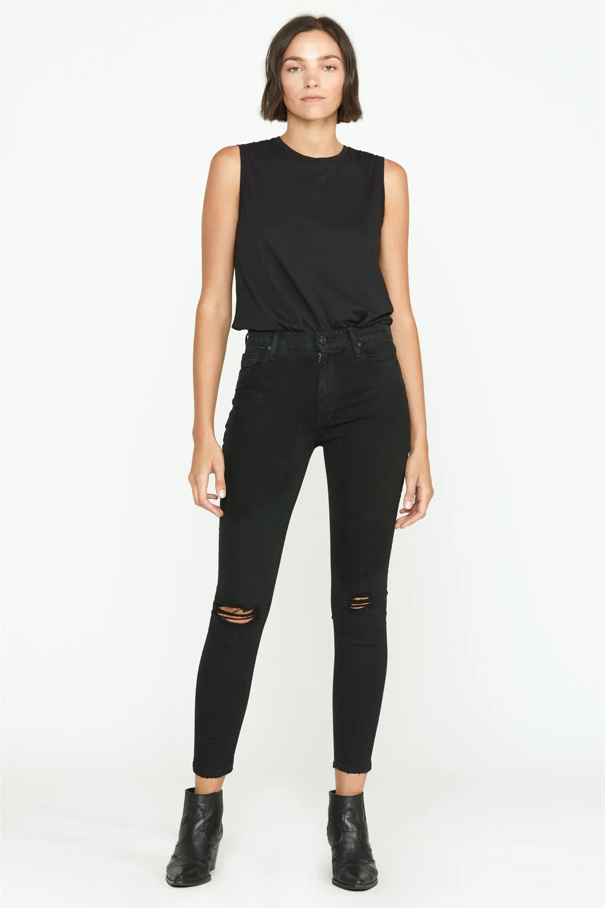 Barbara High-Rise Super Skinny Ankle Jean sold by Hudson Jeans