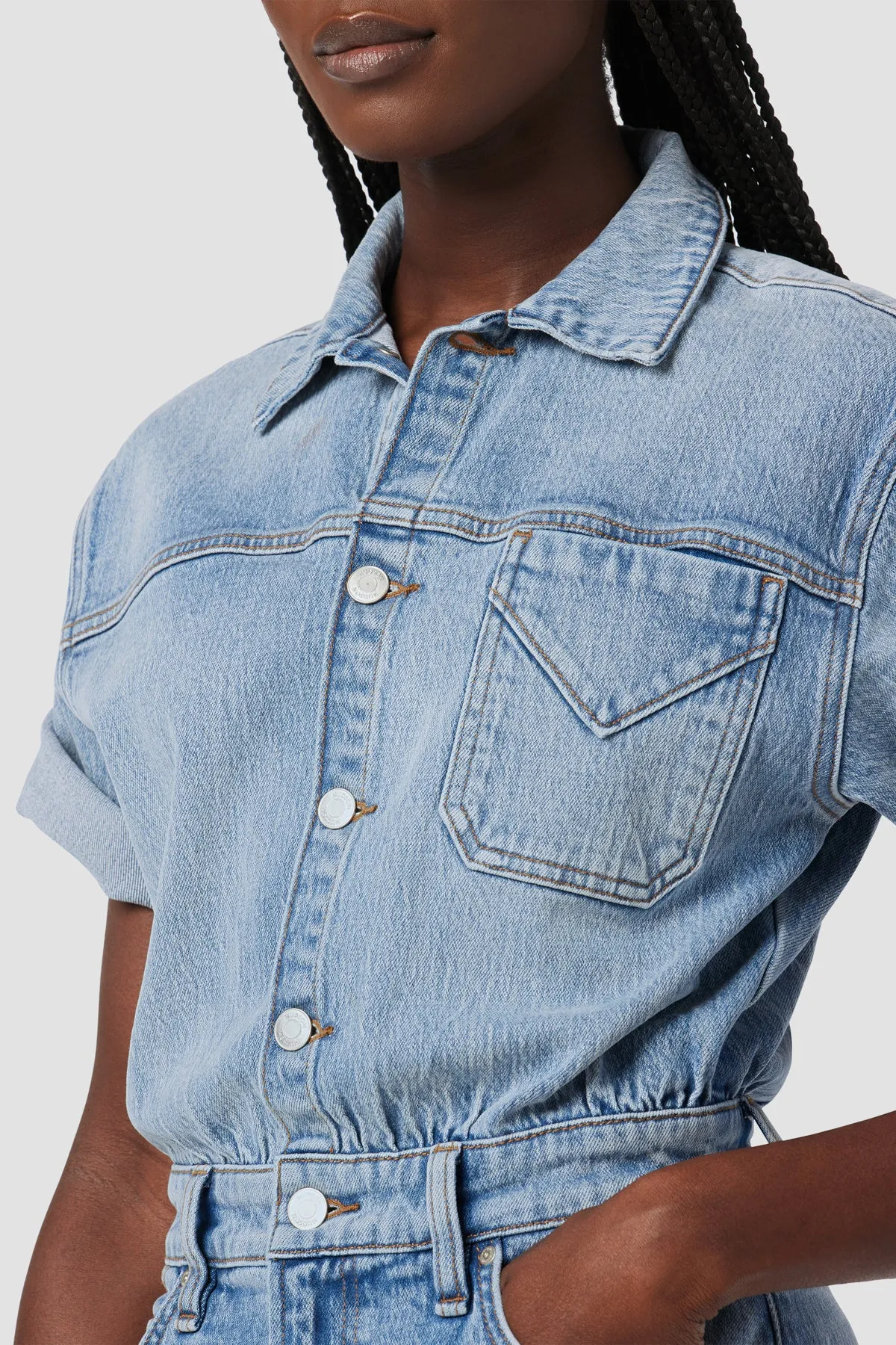 Short Sleeve Romper sold by Hudson Jeans product image thumbnail 4