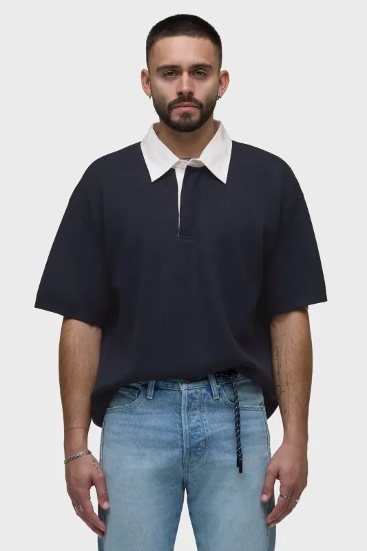 Contrast Collar Polo made by Hudson Jeans