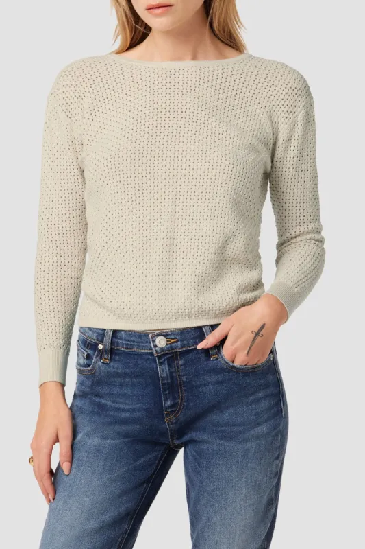 Twist Back Open Knit Sweater sold by Hudson Jeans