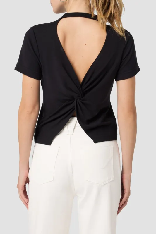 Crew Neck Knot Back Tee sold by Hudson Jeans