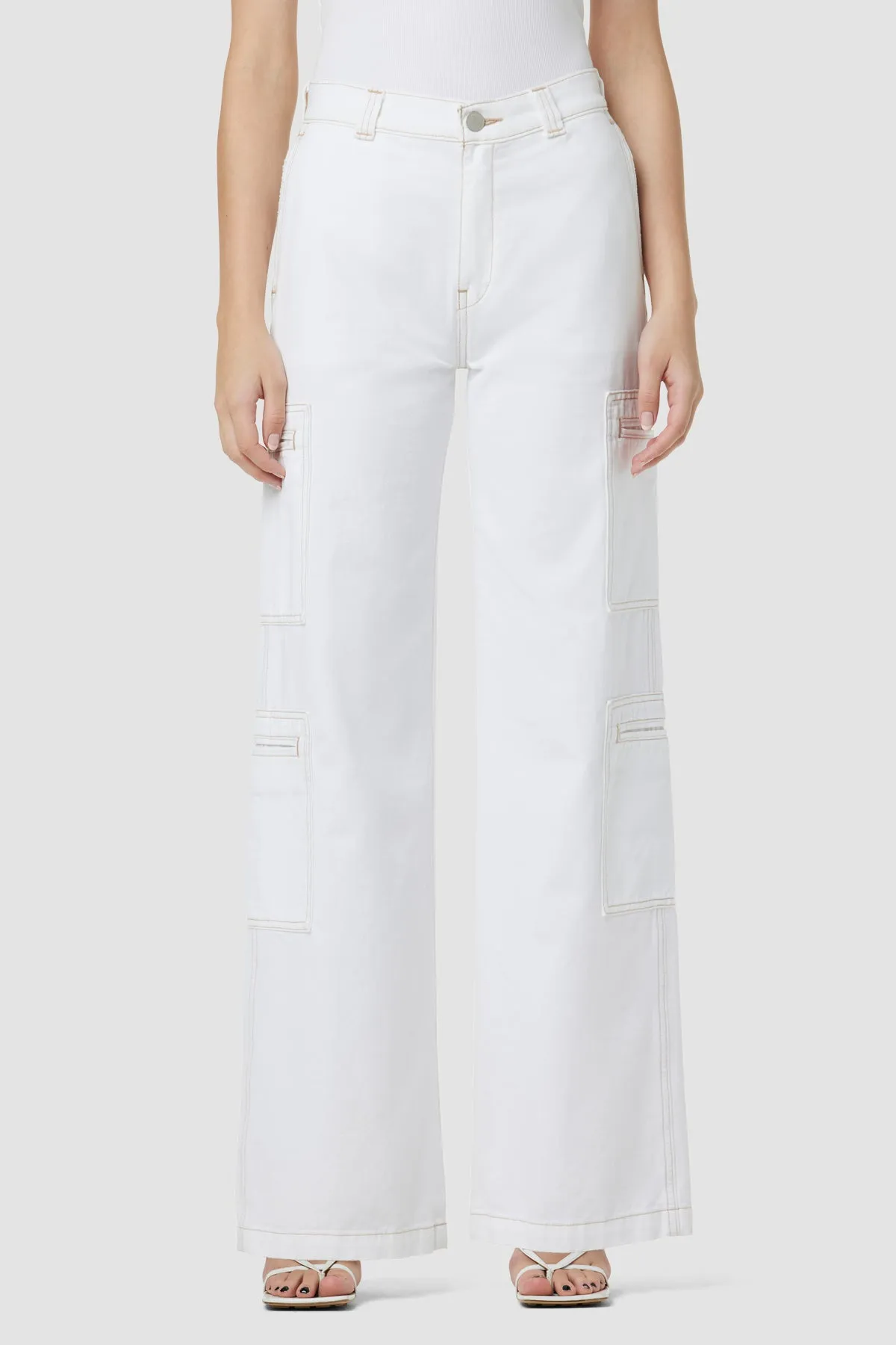 High-Rise Welt Pocket Wide Leg Cargo sold by Hudson Jeans