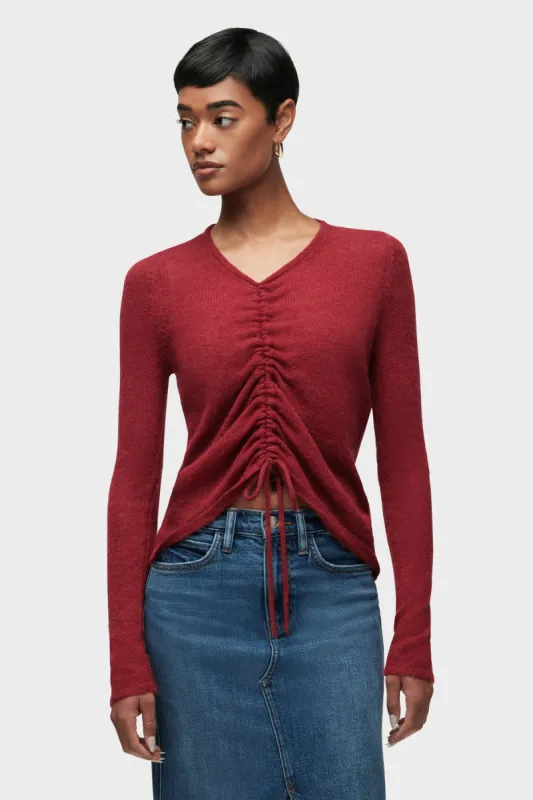 Ruched Long Sleeve Sweater sold by Hudson Jeans