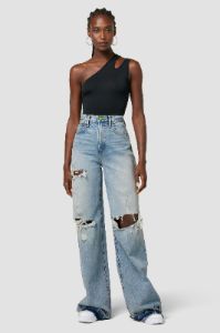 Hudson x Zoe Costello Zoe High-Rise Wide Leg Jean sold by Hudson Jeans