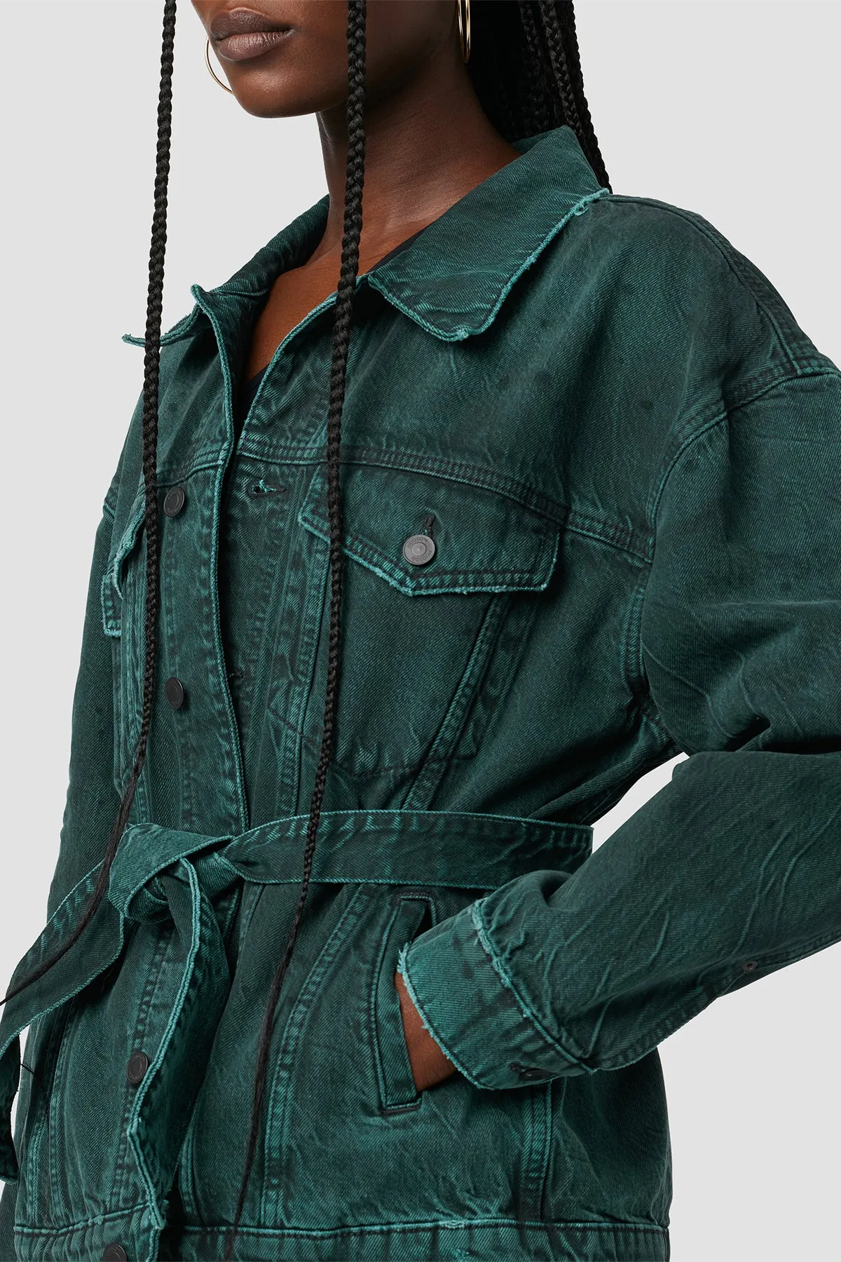 Denim Wrap Jacket sold by Hudson Jeans product image thumbnail 3