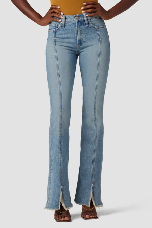 Barbara High-Rise Bootcut Jean w/ Slit Hem sold by Hudson Jeans