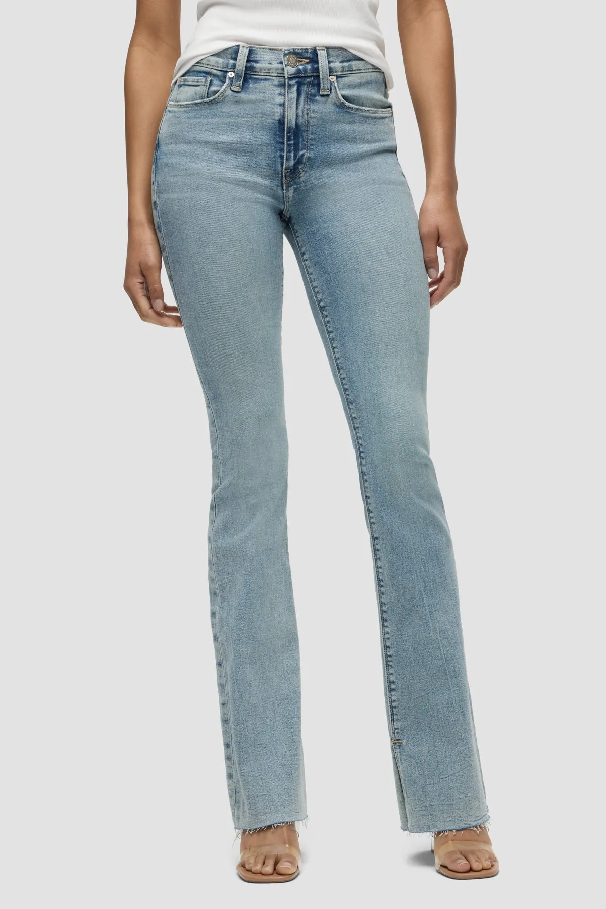 Barbara High-Rise Bootcut Jean w/ Slit Hem sold by Hudson Jeans