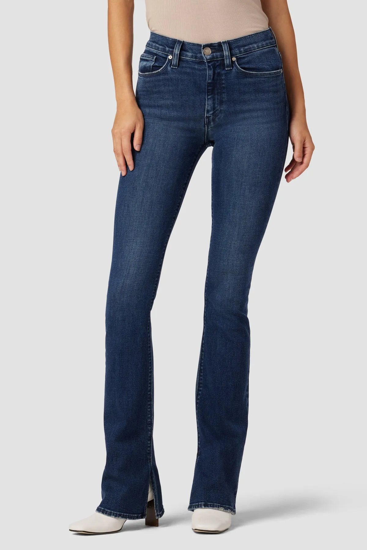 Barbara High-Rise Bootcut Jean w/ Slit Hem sold by Hudson Jeans