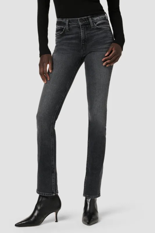 Nico Mid-Rise Straight Jean w/ Slit Hem sold by Hudson Jeans
