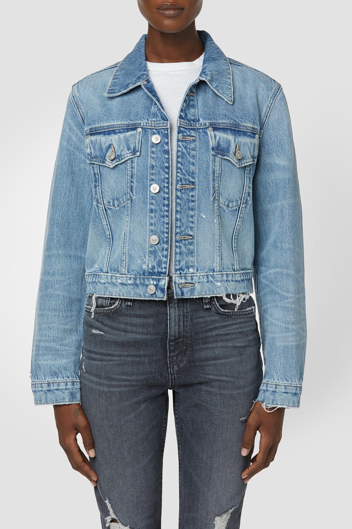 Cropped Trucker Jacket sold by Hudson Jeans
