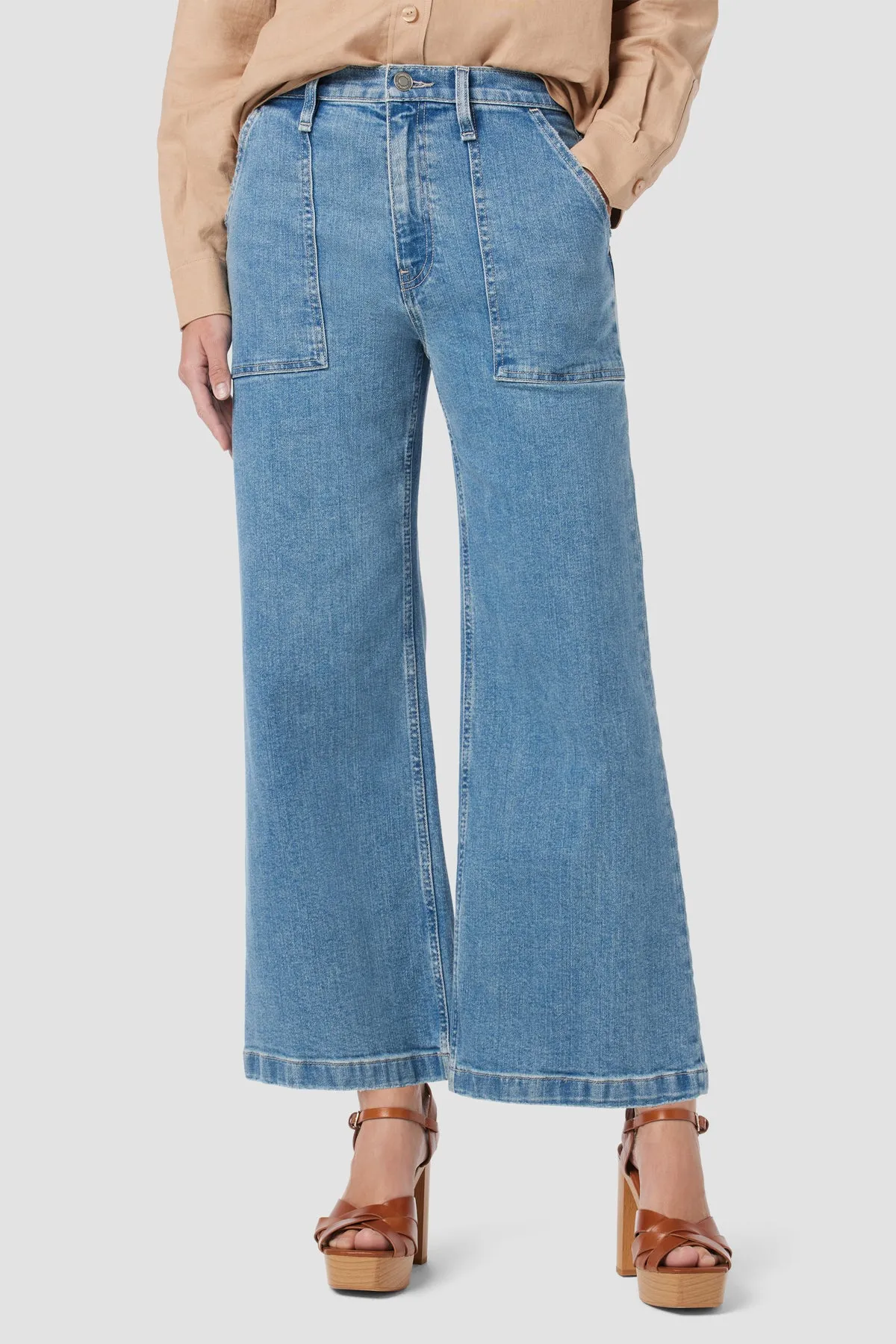 Jodie Loose Fit Wide Leg Crop Jean sold by Hudson Jeans