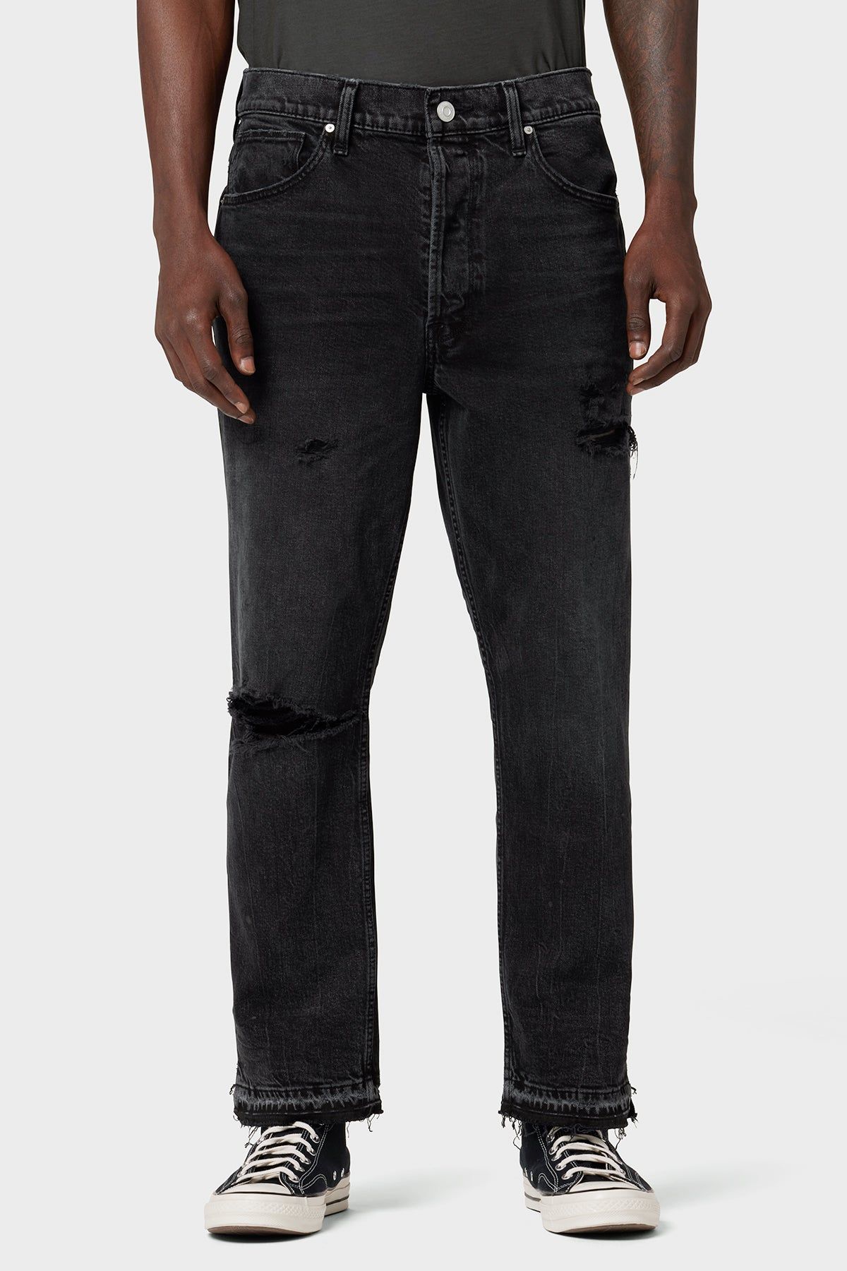 Hudson x Brandon Williams Jackson Straight Leg Crop Jean sold by Hudson Jeans