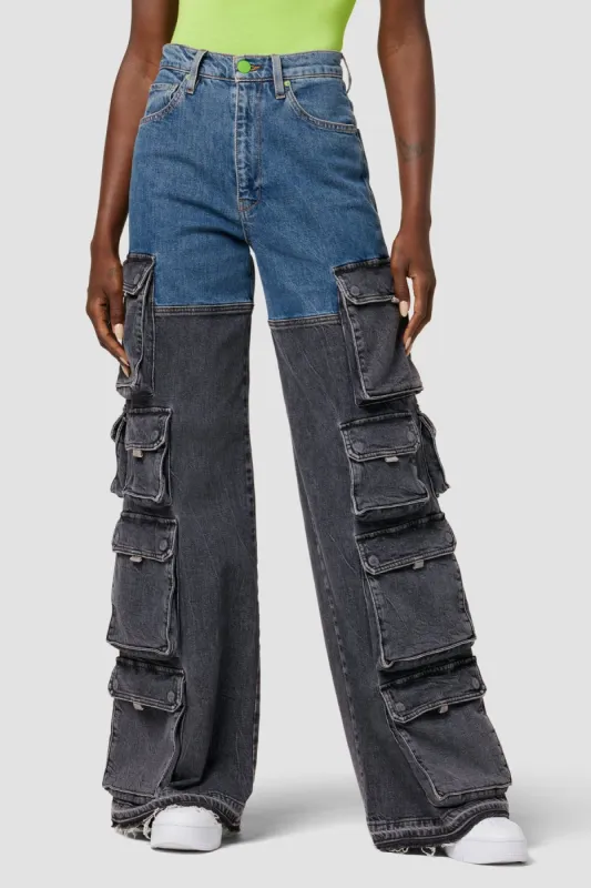 Hudson x Zoe Costello Janis High-Rise Wide Leg Cargo sold by Hudson Jeans